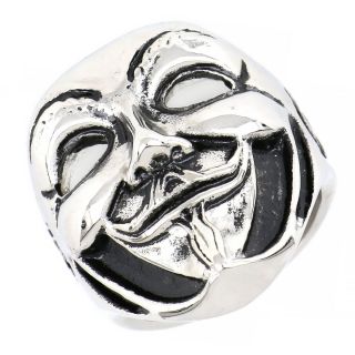 Ring made of stainless steel with ANONYMOUS style design. - 