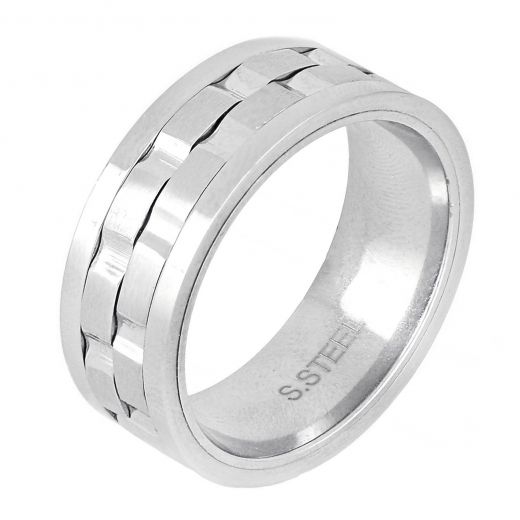Stainless steel ring antistress