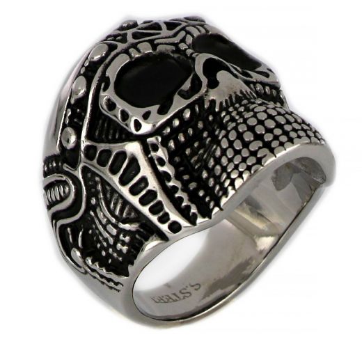 Stainless steel ring skull