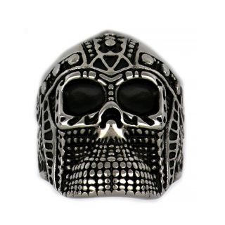 Stainless steel ring skull - 