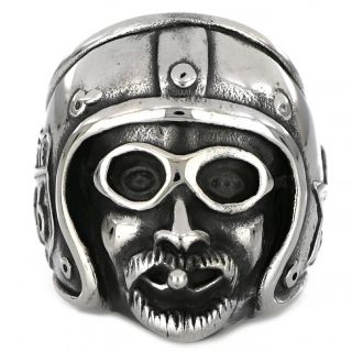 EASY RIDER stainless steel skull ring - 