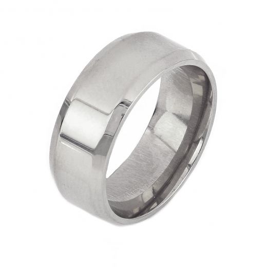Men's stainless steel wedding ring 8mm DA22156-01