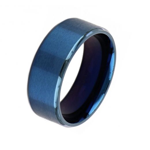 Βέρα ατσάλινη 8mm μπλε DA22156-05