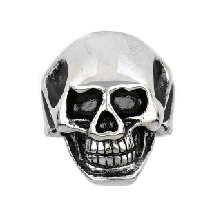 Men's stainless steel skull ring DA22170 - 
