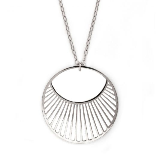 Necklace made of stainless steel with rays.