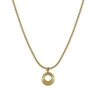 Stainless steel gold plated circle necklace Stainless steel gold plated circle necklace