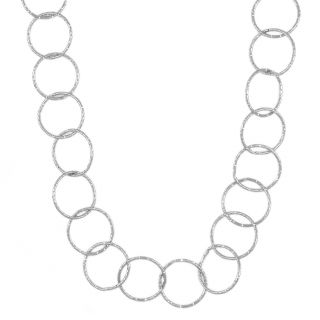 Κολιέ από ανοξείδωτο ατσάλι ενωμένοι κύκλοι.