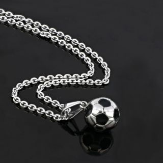 Pendant made of stainless steel with soccer ball chain - 