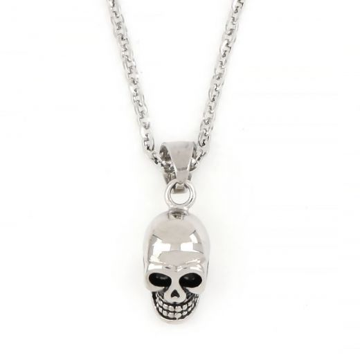 Pendant made of stainless steel with skull chain.