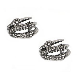 Unisex stainless steel non pierced earrings with eagle claws design Unisex stainless steel non pierced earrings with eagle claws design