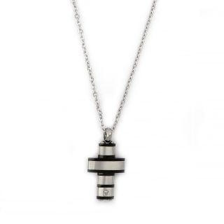 Two-tone small cross made of stainless steel with chain. Two-tone small cross made of stainless steel with chain.