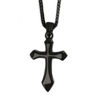 Men's stainless steel Medieval style cross and chain Men's stainless steel Medieval style cross and chain