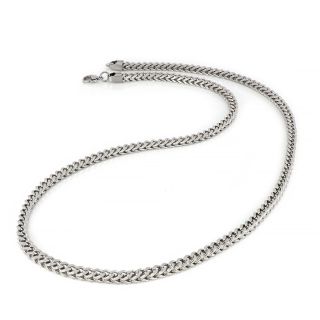 Chain necklace made of stainless steel width 4 mm and length 60 cm AL22122 - 